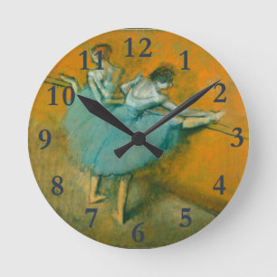 Degas Dancers at the Bar Ballet Round Clock