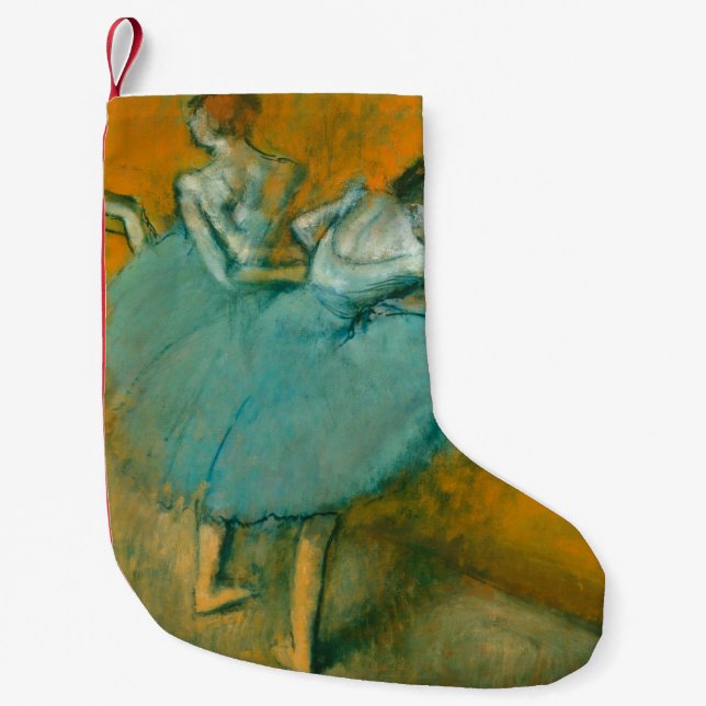 Degas Dancers at the Bar Ballet Small Christmas Stocking (Front)