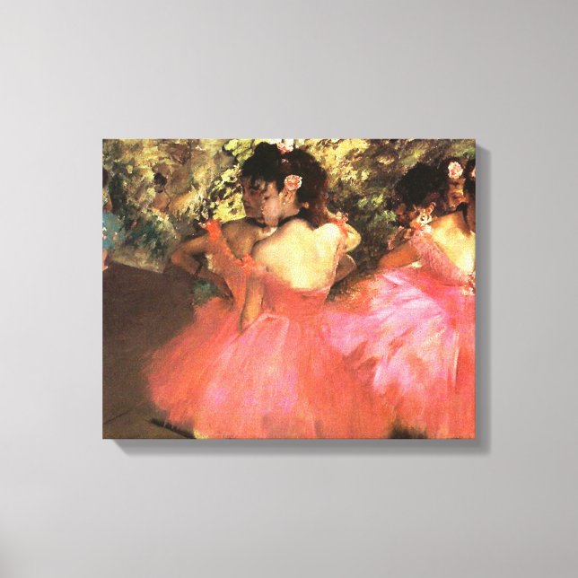 Degas Dancers in Pink Canvas Wrap Print (Front)
