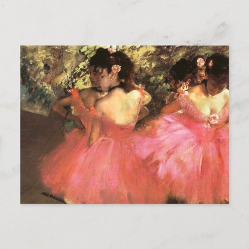 Degas Dancers in Pink Postcard