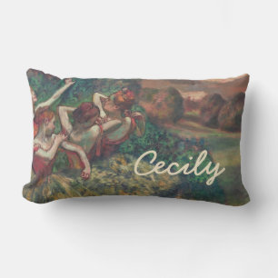 Degas Four Dancers Personalized Lumbar Pillow