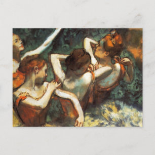 Degas Four Dancers Postcard