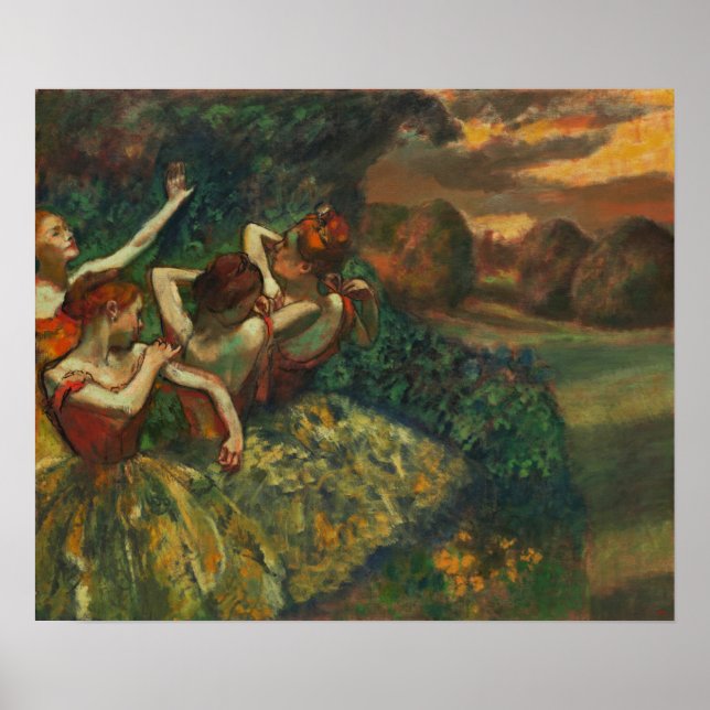 Degas - Four Dancers Poster (Front)