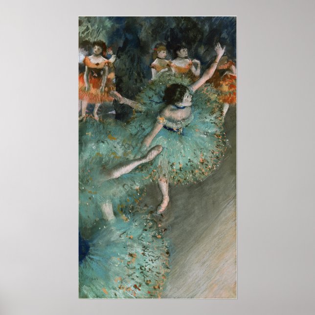 Degas - Green Dancer Poster (Front)