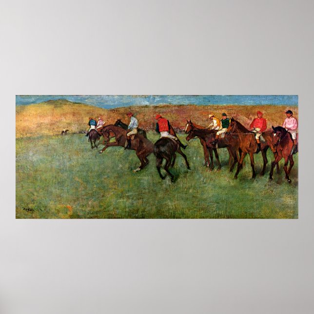 Degas, Horse Race before the start Poster (Front)