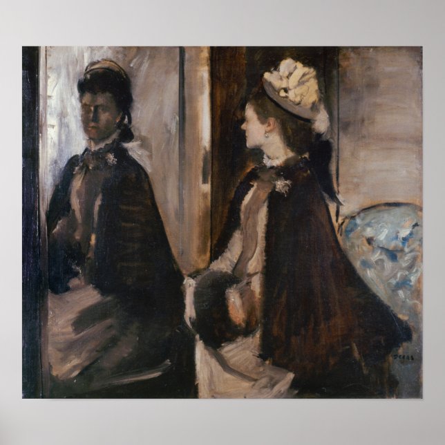 Degas - Mrs Jeantaud In The Mirror Poster (Front)