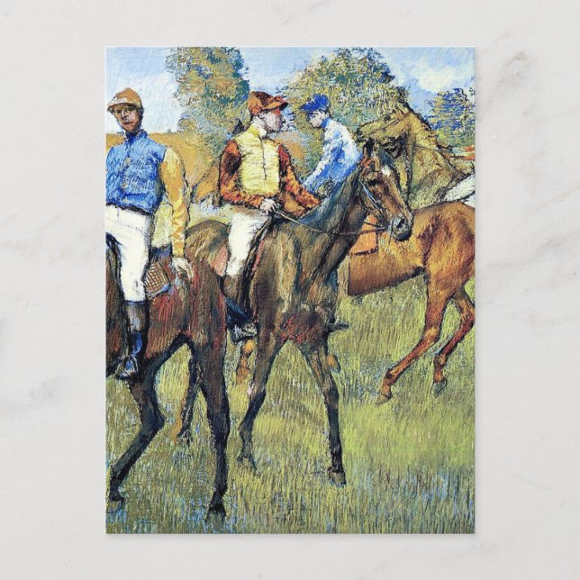 Degas - Race Horses, 1878, artwork Postcard (Front)