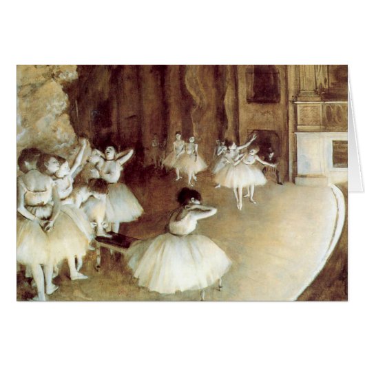 Degas' Rehearsal on Stage (Front Horizontal)