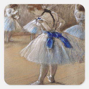 Degas Study of a Dancer Square Sticker