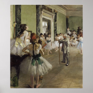 Degas - The Ballet Class Poster