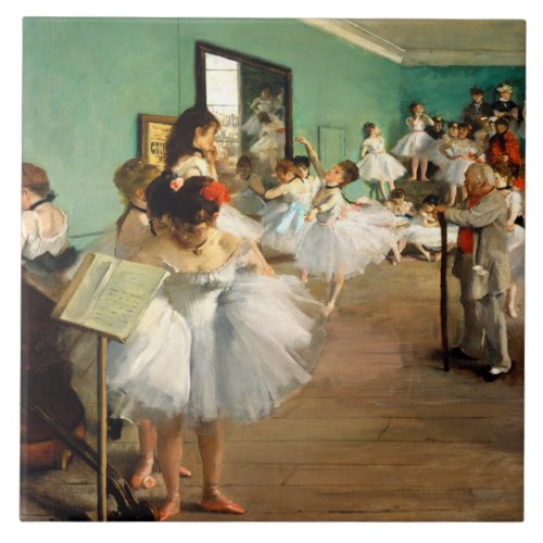 Degas The Dance Class Ceramic Tile