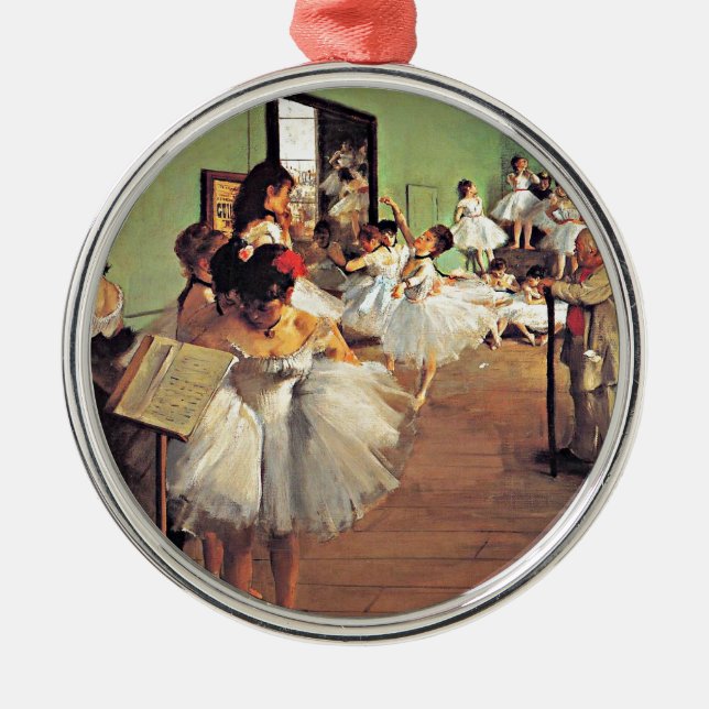 Degas - The Dance Class Metal Ornament (Front)