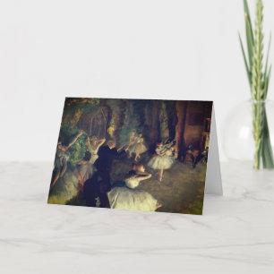 Degas' The Rehearsal of the Ballet Onstage: Card