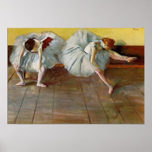Degas Two Ballet Dancers Poster (Front)