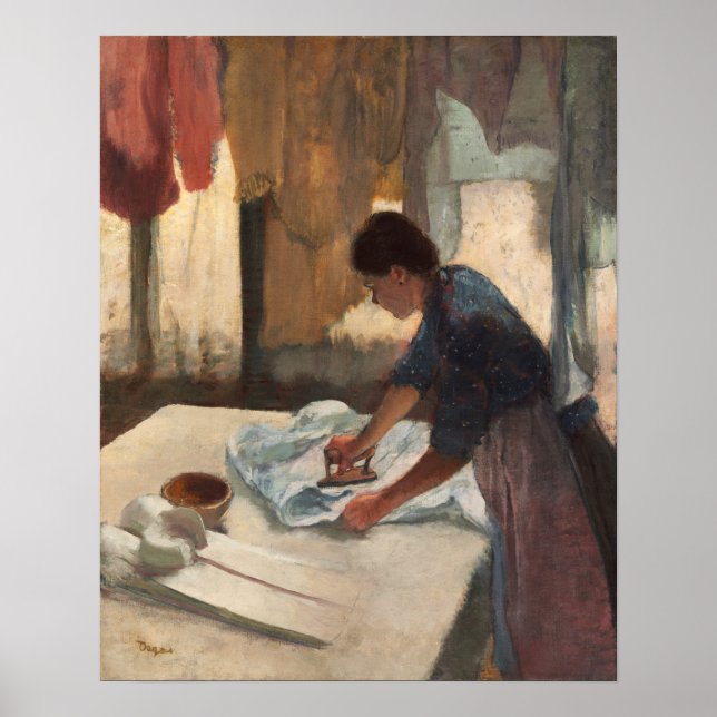 Degas - Woman Ironing Poster (Front)