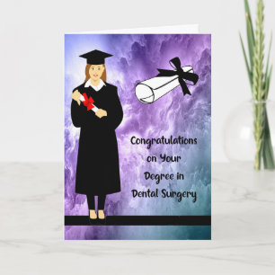 Degree in Dental Surgery Female Congratulations Card