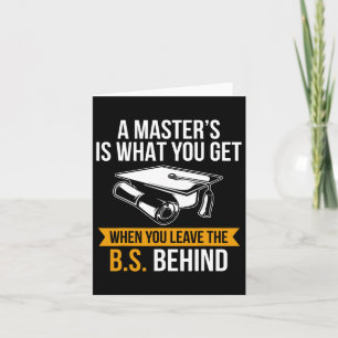 Degree Mba Masters Degree Graduation Card