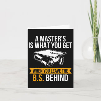 Degree Mba Masters Degree Graduation  Card
