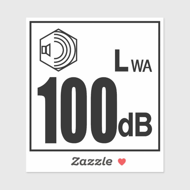 Degrees of loudness sticker (Sheet)