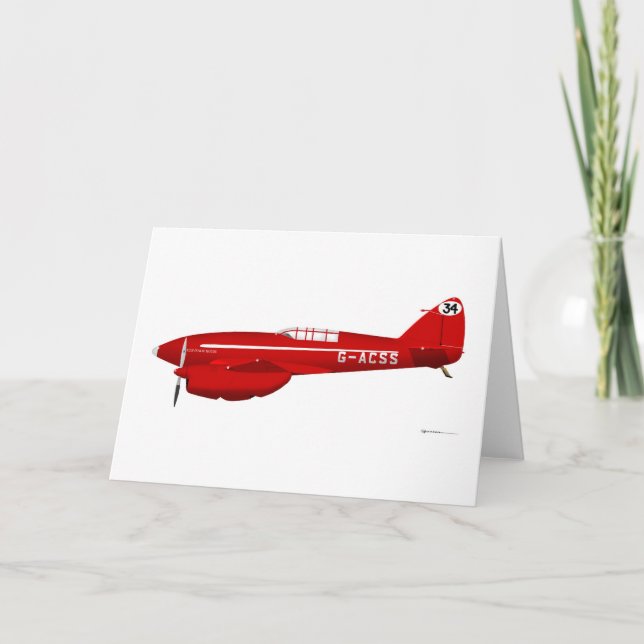DeHavilland DH-88 Comet Card (Front)