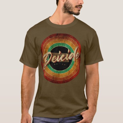 Deicide Vintage Circle Art T_Shirt