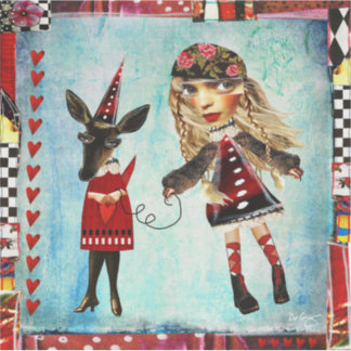 Deidre and her Doe Art Stickers - Several Sizes