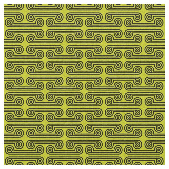 Deimos in Shades of Yellow Green Fabric (Close Up)