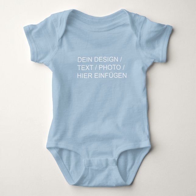 DEIN DESIGN/TEXT/FOTO Baby Boy Babybodies   Baby Bodysuit (Front)