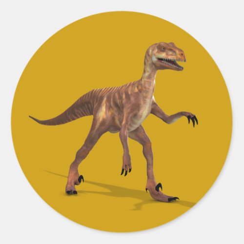 Deinonychus Classic Round Sticker