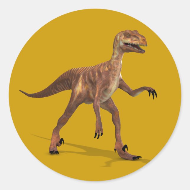 Deinonychus Classic Round Sticker (Front)