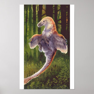Deinonychus Leaps Print