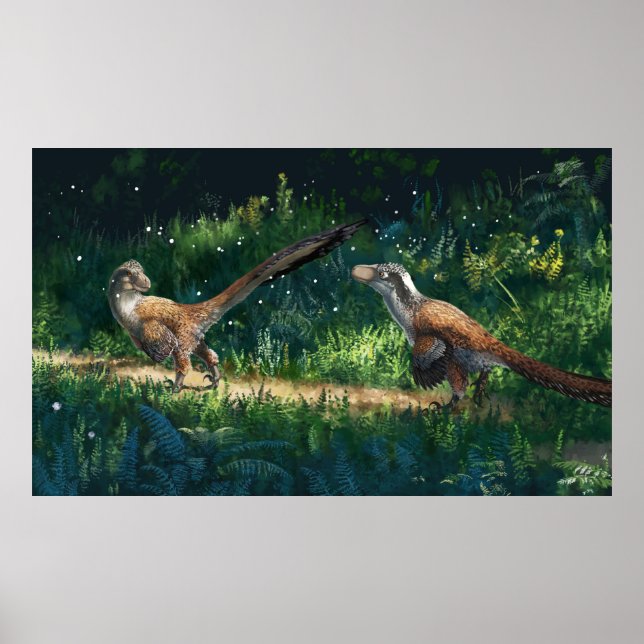 Deinonychus Pair Poster (Front)