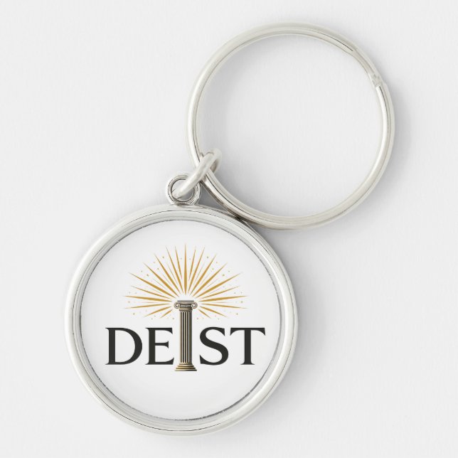 Deist - Deism Enlightenment Philosophy Keychain (Front)