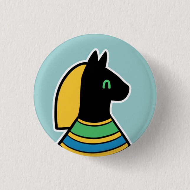 Deity :: Bastet Button (Front)