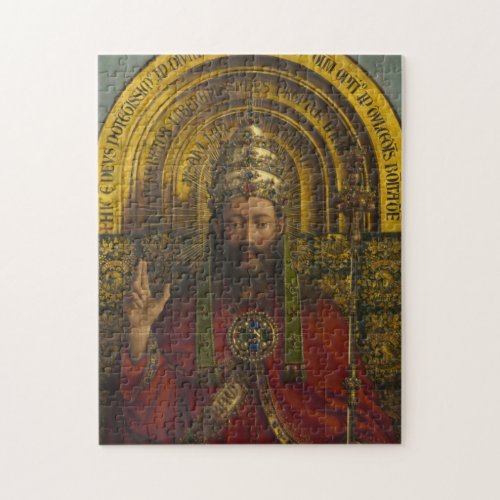 Deity Enthroned Christ The Ghent Altarpiece Jigsaw Puzzle