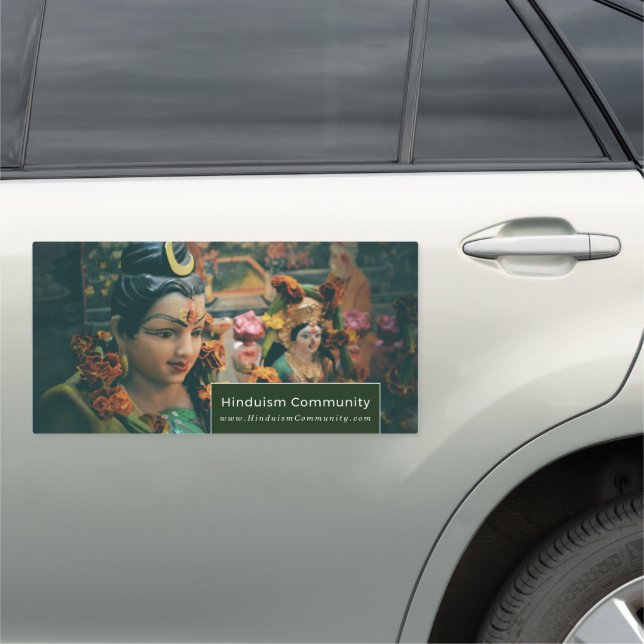 Deity God Statue, Hinduism, Religious Car Magnet (In Situ)
