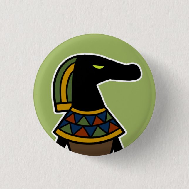 Deity :: Sobek Pinback Button (Front)