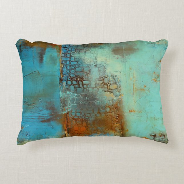 Deja Blue Accent Pillow (Front)
