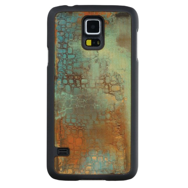 Deja Blue Carved Maple Galaxy S5 Slim Case (Back)