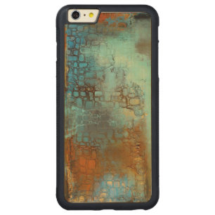 Deja Blue Carved Maple iPhone 6 Plus Bumper Case