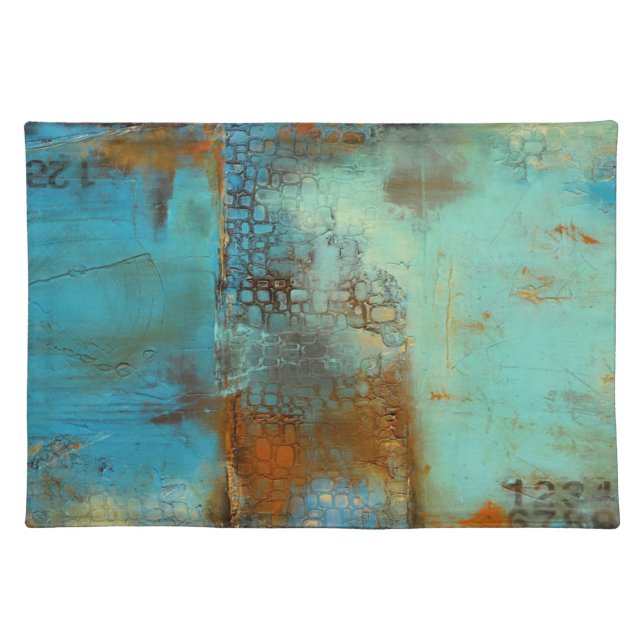 Deja Blue Cloth Placemat (Front)