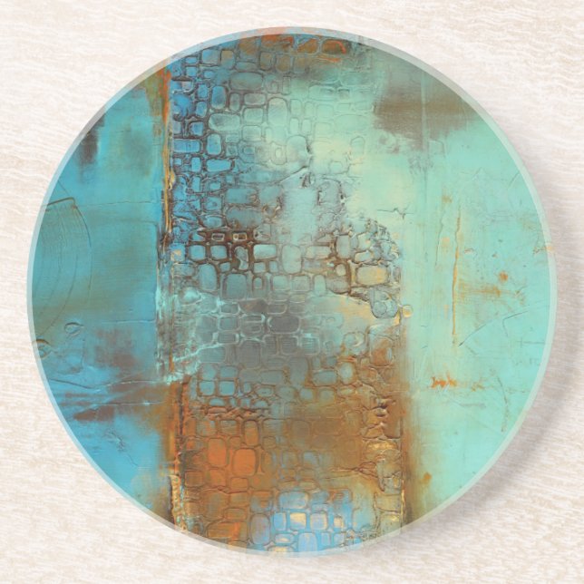 Deja Blue Drink Coaster (Front)