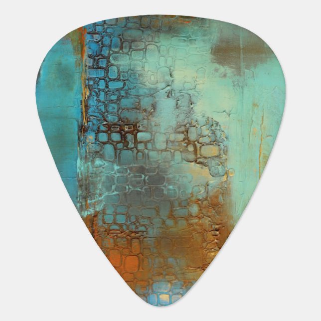 Deja Blue Guitar Pick (Front)