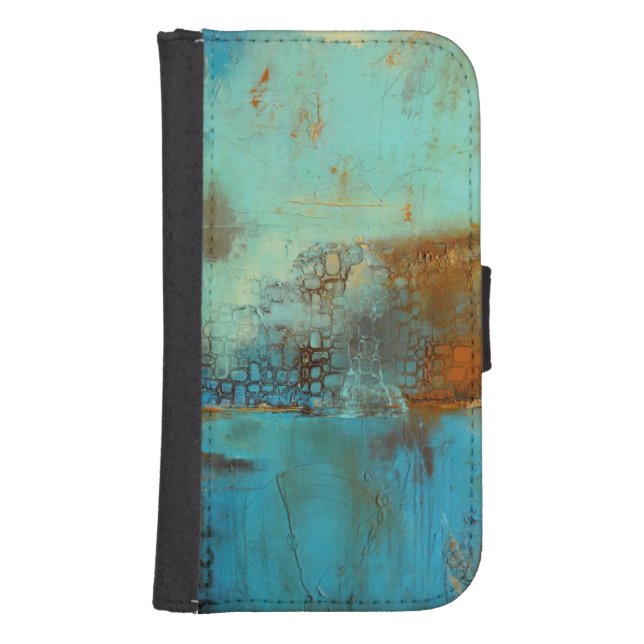Deja Blue Samsung Galaxy Wallet Case (Front)