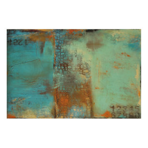 Deja Blue Wood Wall Decor