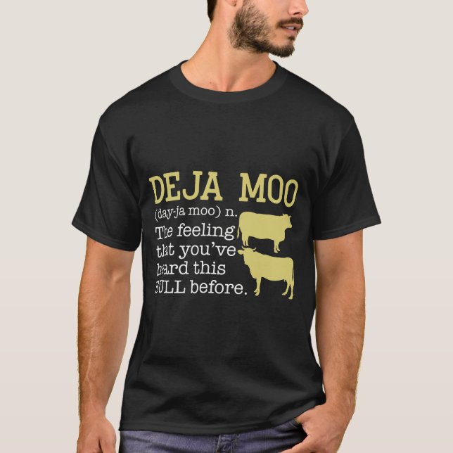 Deja Moo-Cow Lover T-Shirt (Front)