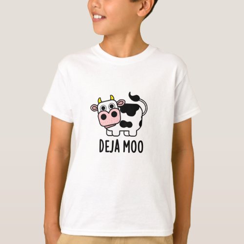Deja Moo Funny Cow Pun  T_Shirt