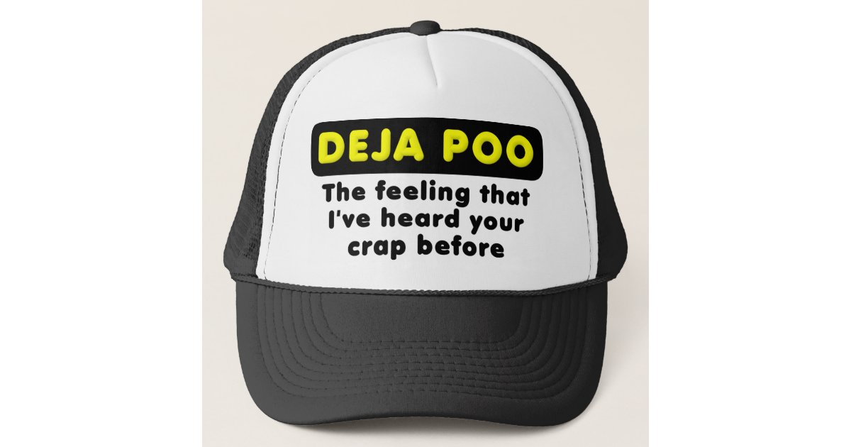 Deja Poo Funny Ball Cap Hat