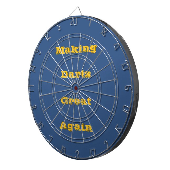 Deja Vu Blue Spring Season Solid Color Dart Board (Front Right)