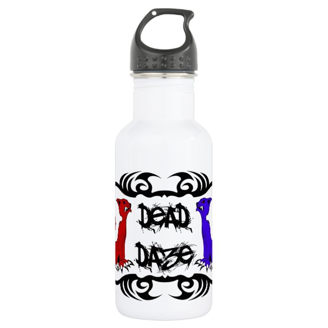Deja Vu Cat Stainless Steel Water Bottle (Front)